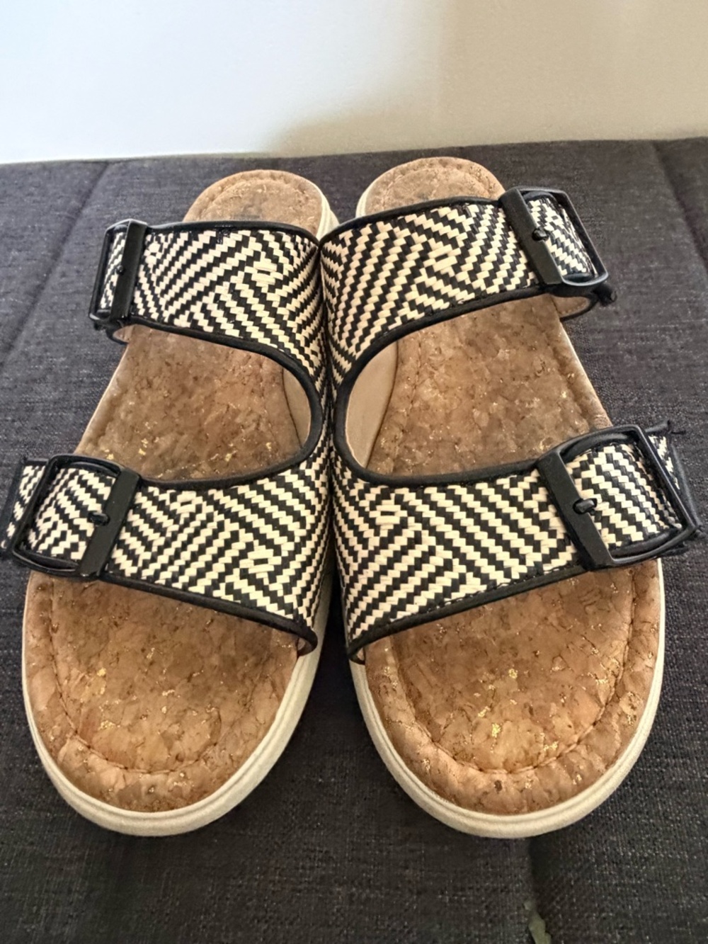 JBU by Jambu Womens Kona Raffia Weave Slip On Comfort Sandals-Sz-8 - Picture 3 of 16